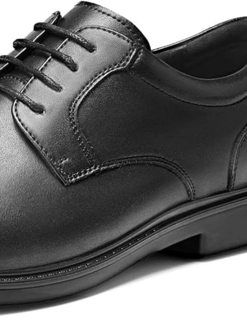 Men's Black Split Leather Oxford NonSlip Comfortable Formal Dress Shoes Size-9.5
